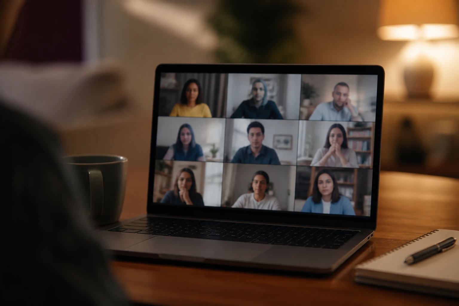 Live clinician-led virtual group therapy session for HomeBound IOP