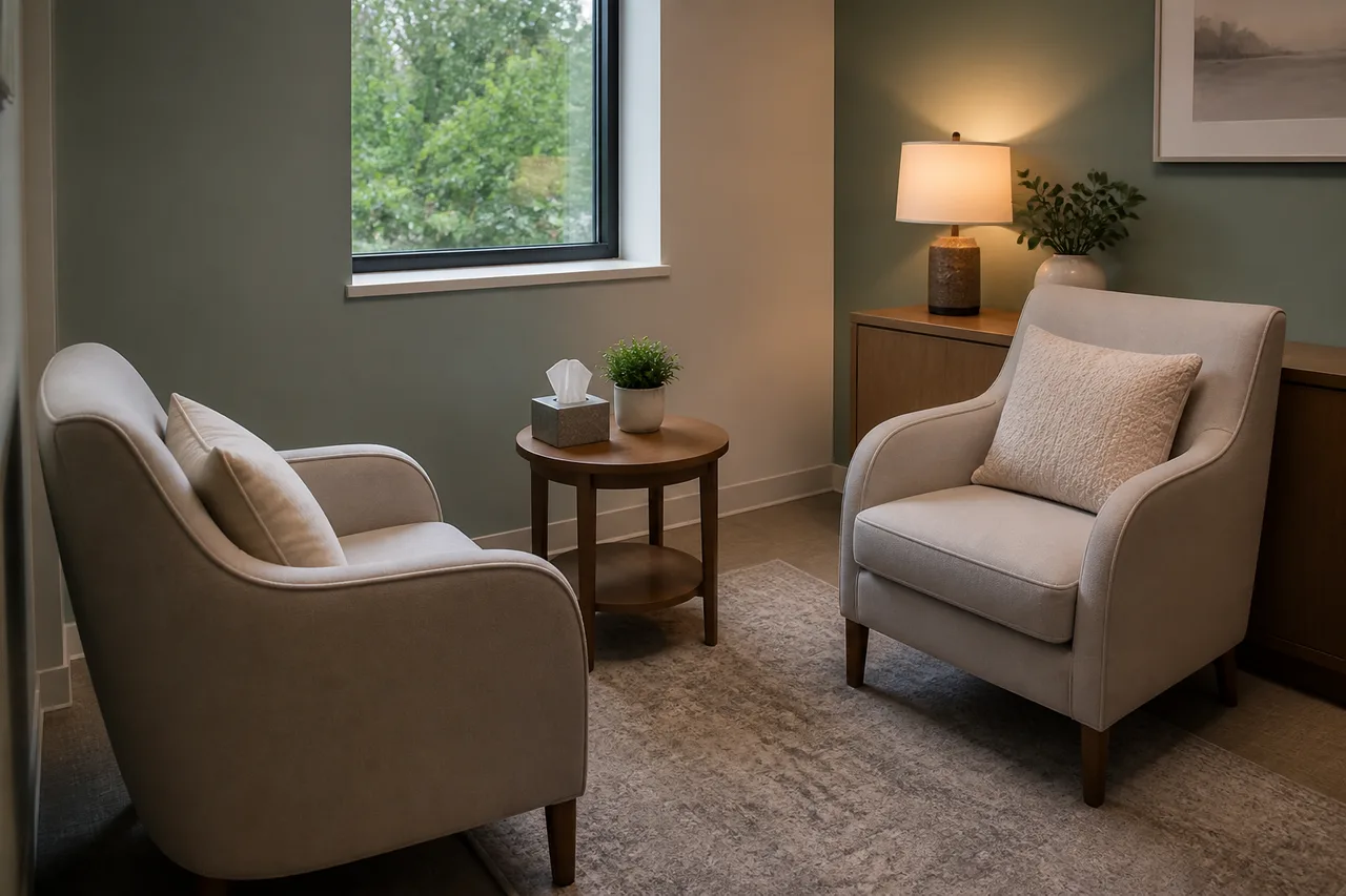 Confidential clinical consultation room used when assessing whether residential treatment is the right level of care
